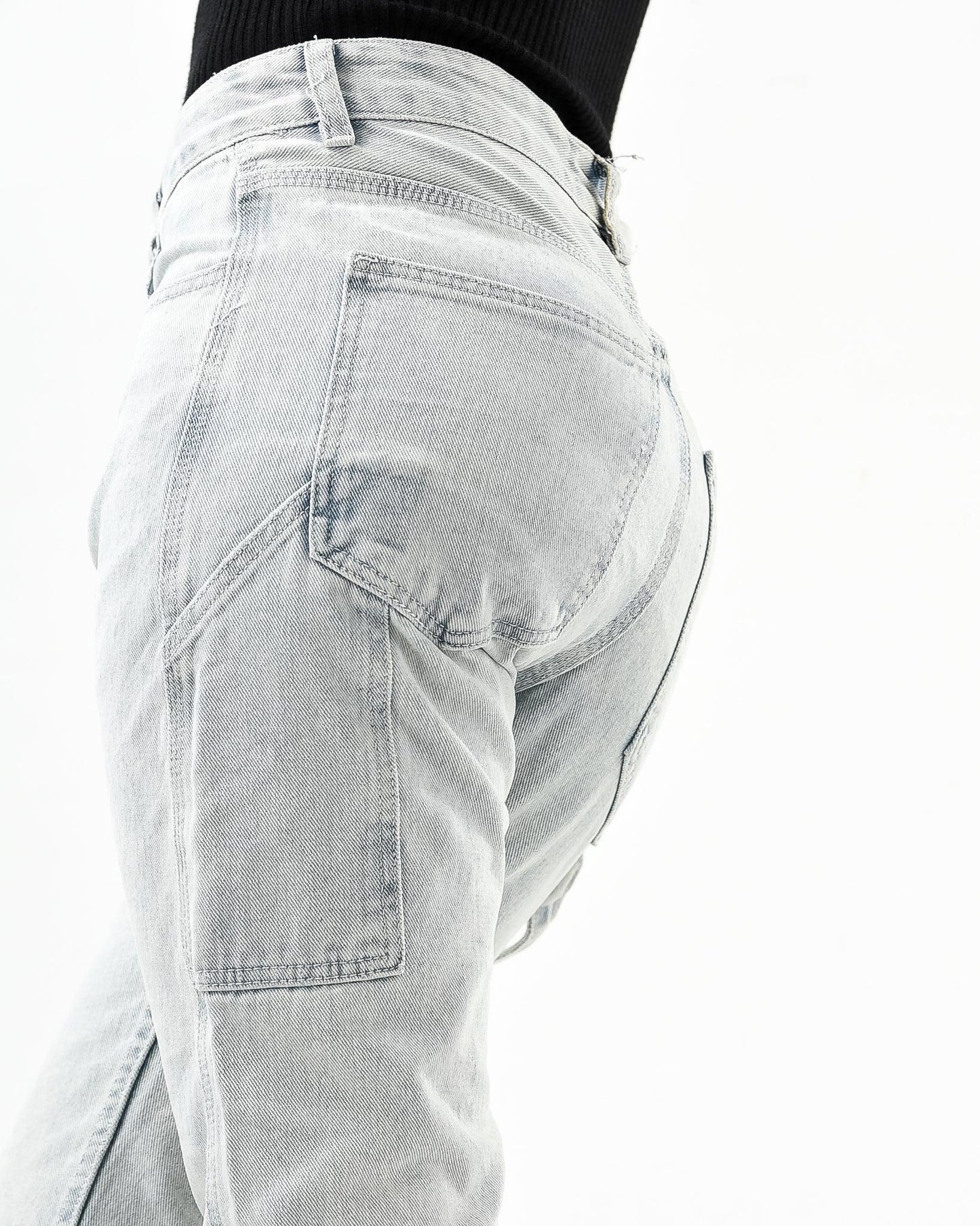 Cargo Denim Jeans Side Pocket - Styledd by L&M