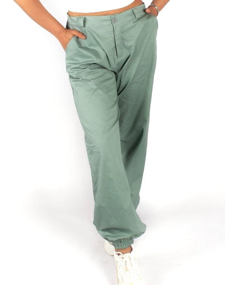 High Waist Button Cargo Pants without chain - Styledd by L&M