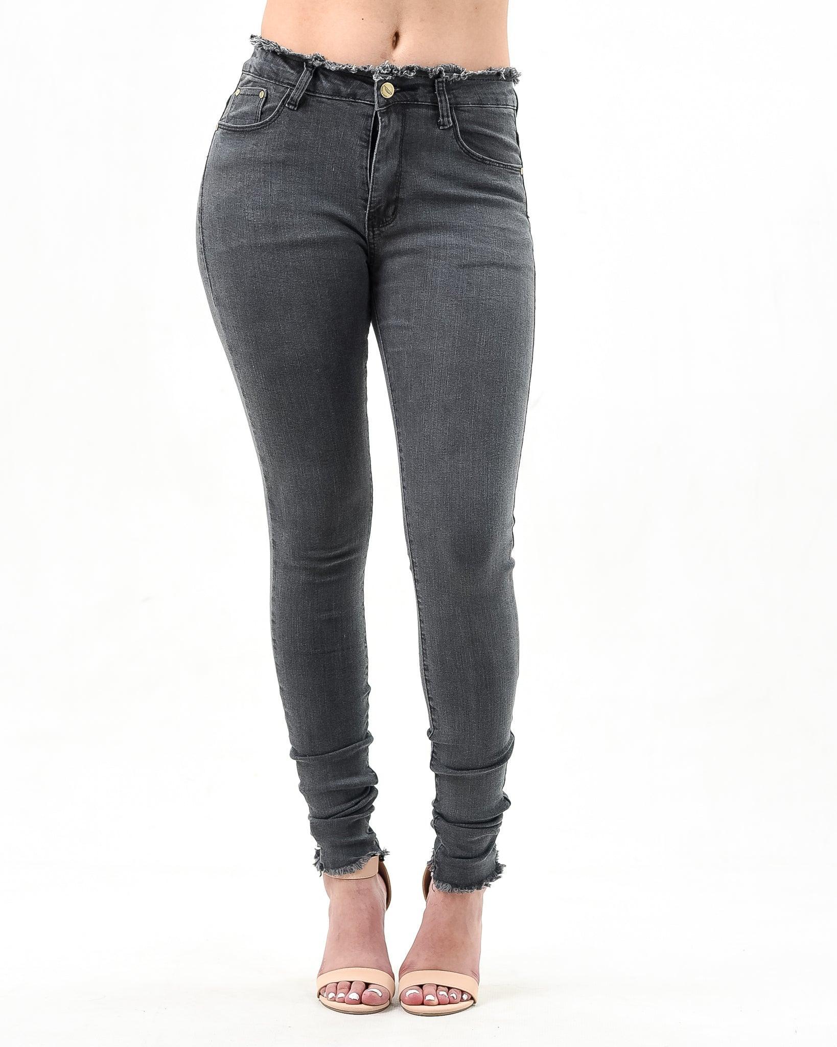 Cut Out Ripped Skinny Jeans ST13 - Styledd by L&M