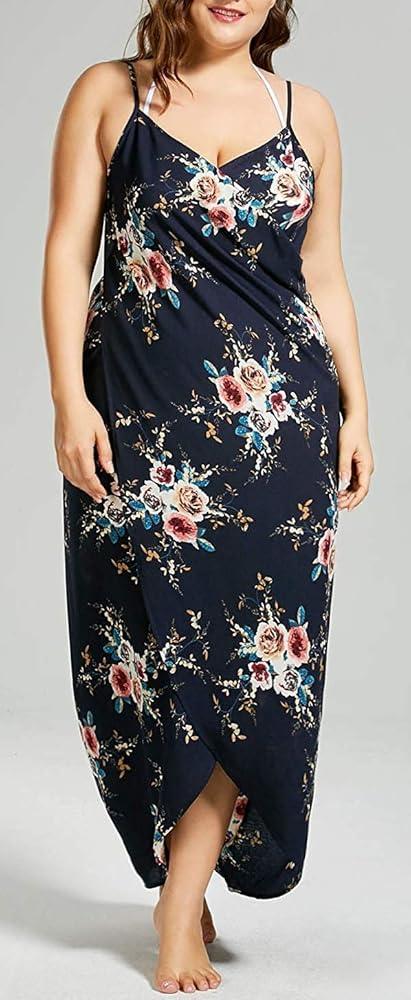 Floral Maxi Beach Cover Up Wrap Dress - Styledd by L&M