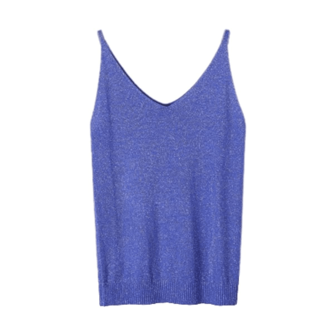 Glitter Jersey Thin Spaghetti Top - Styledd by L&M