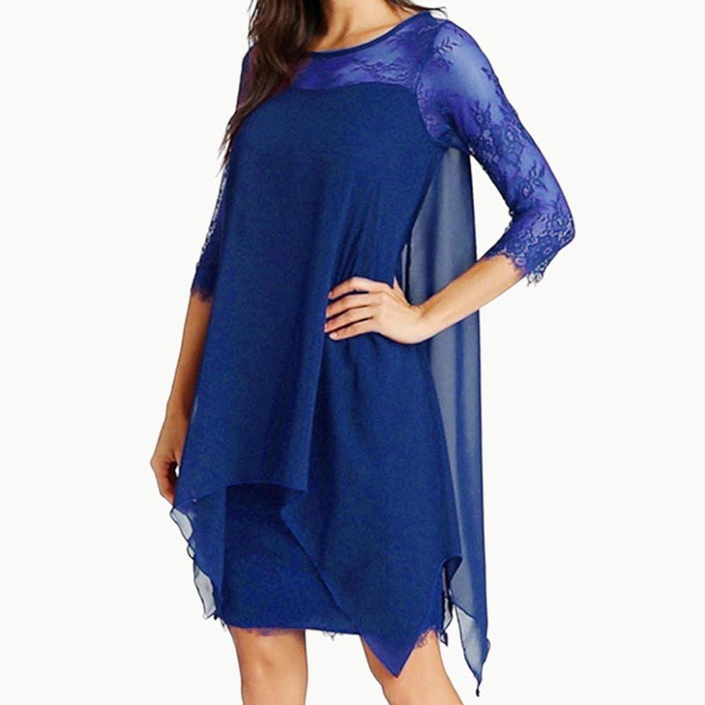 Half Sleeve Loose Elegant Lace Dress - Styledd by L&M