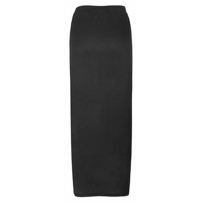 High Waist Button Bodycon Maxi Skirt - Styledd by L&M