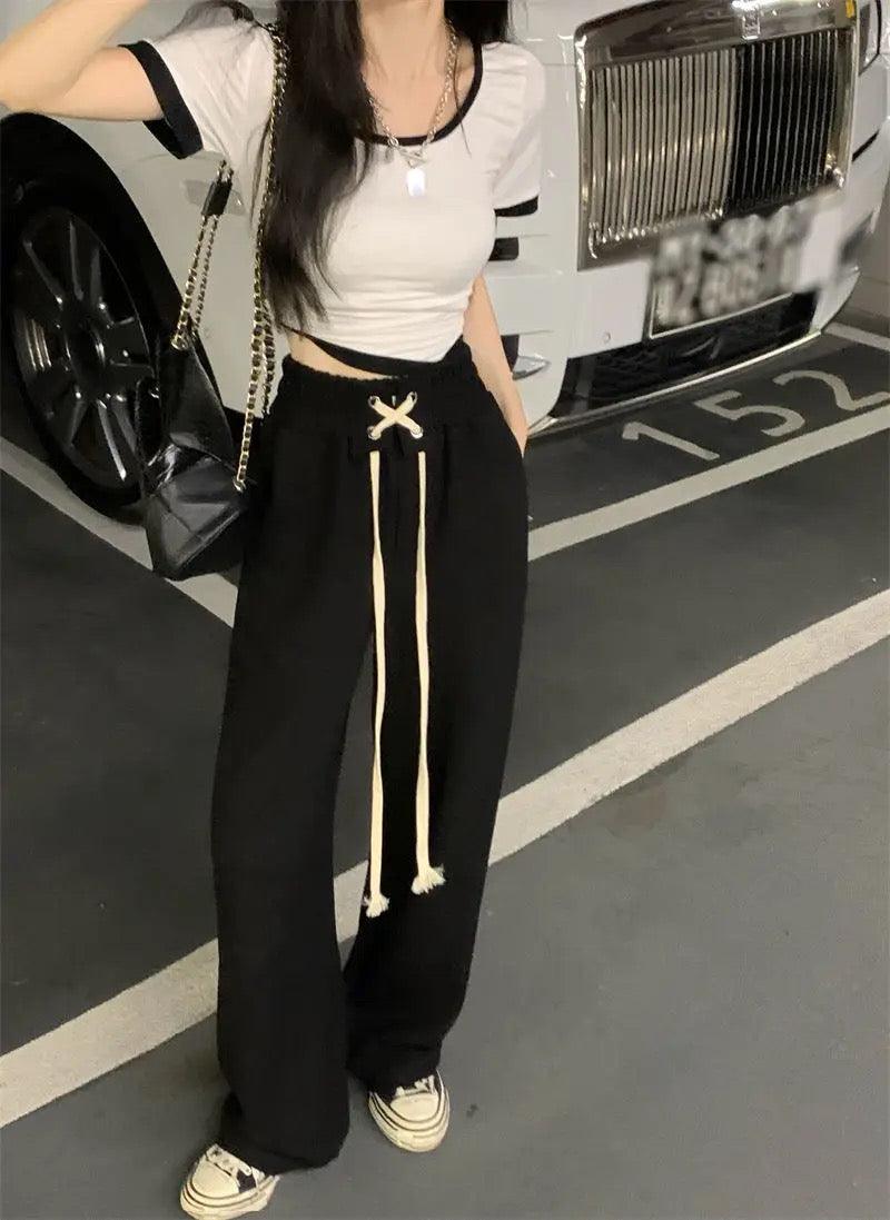 High Waist Hipster casual pants - Styledd by L&M