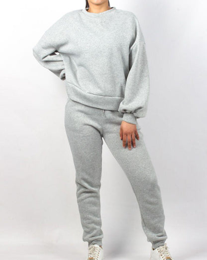 Matching Solid Colour Two Piece Tracksuit Set - Styledd by L&M