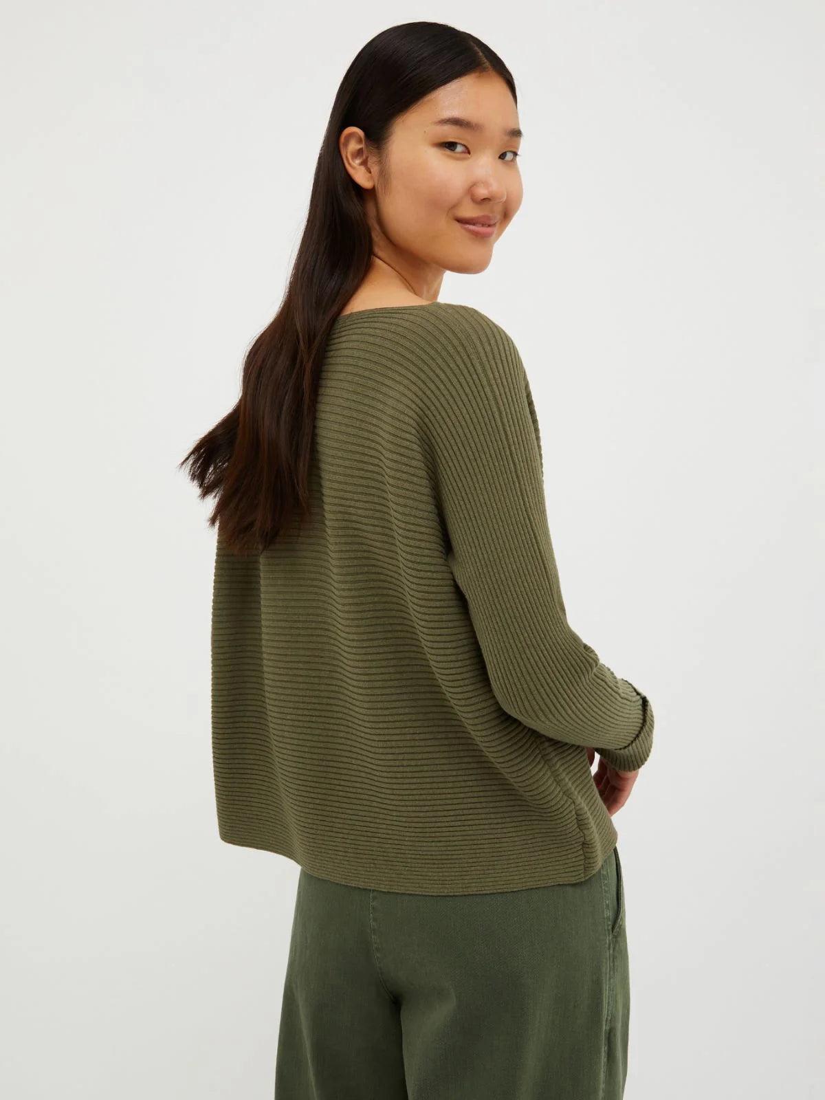 Knitted Batwing Long Sleeve Top - Styledd by L&M