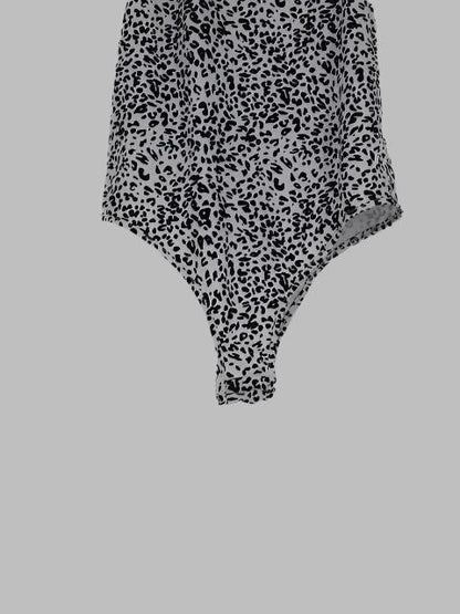 Leopard Spaghetti Strap Bodysuit - Styledd by L&M