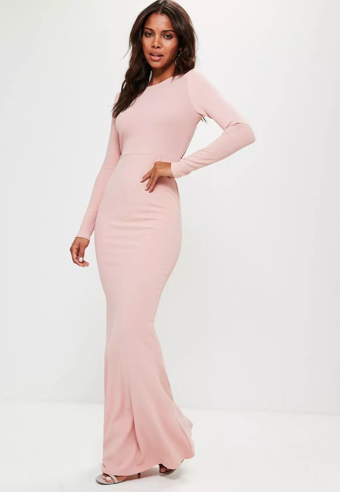 Mermaid Long Sleeve Maxi Dress - Styledd by L&M