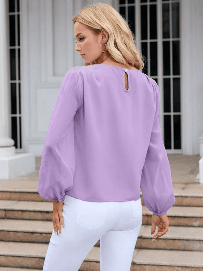 Puff long sleeve blouse - Styledd by L&M