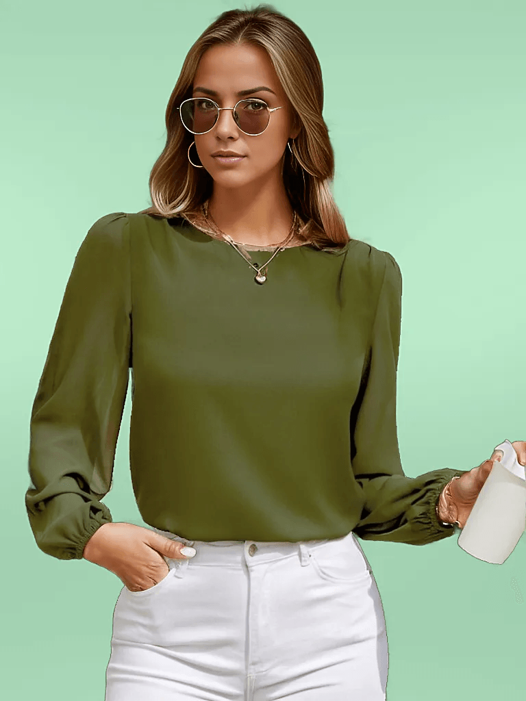 Puff long sleeve blouse - Styledd by L&M