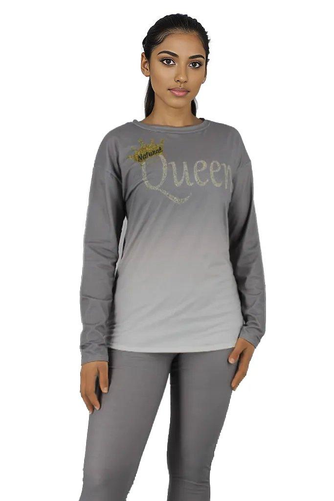 Queen Print Tracksuit Long Sleeve T-Shirt Jogging Pants - Styledd by L&M