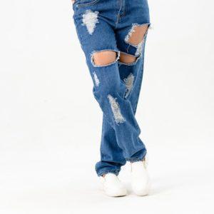 Ripped Boyfriend Denim Jeans ST17 - Styledd by L&M