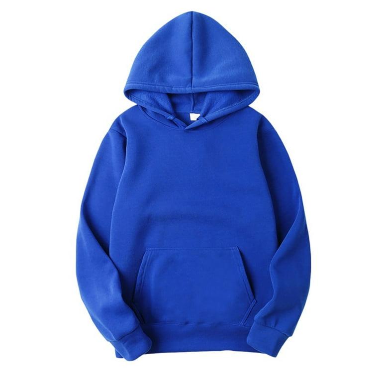 Solid Kangaroo Pocket Thermal Lined Hoodie - Styledd by L&M