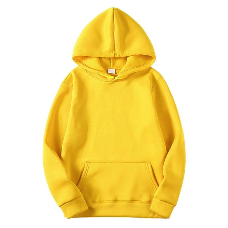 Solid Kangaroo Pocket Thermal Lined Hoodie - Styledd by L&M