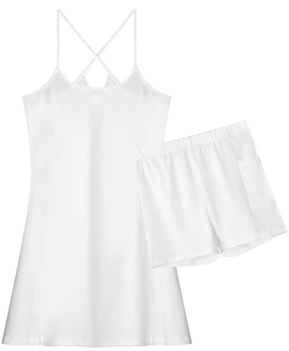 Spaghetti Strap Tennis Dress with shorts - Styledd by L&M