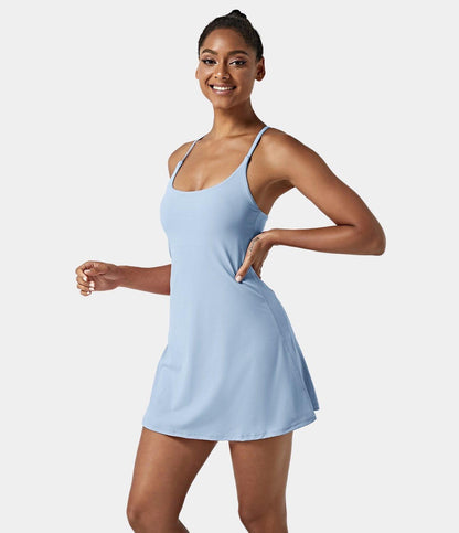 Spaghetti Strap Tennis Dress with shorts - Styledd by L&M