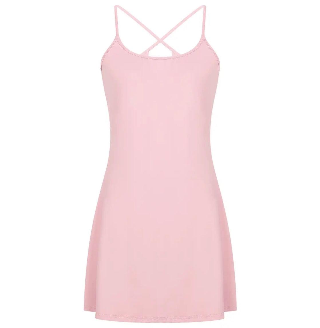 Spaghetti Strap Tennis Dress with shorts - Styledd by L&M