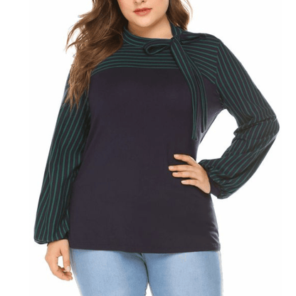 Tie Knot Flounce Sleeve Curve Top - Styledd by L&M