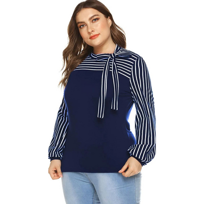 Tie Knot Flounce Sleeve Curve Top - Styledd by L&M