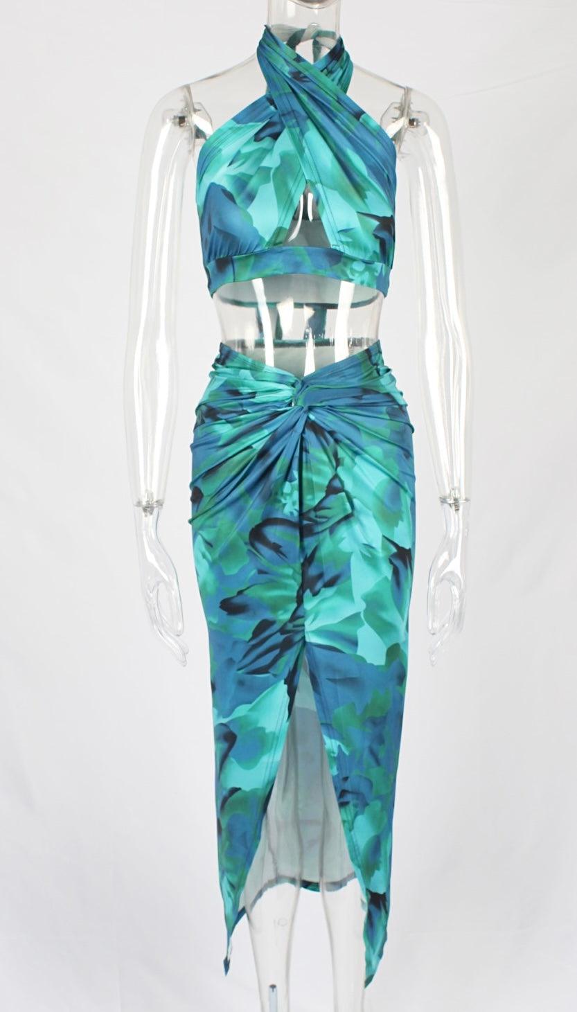 Two piece skirt beach set - Styledd by L&M