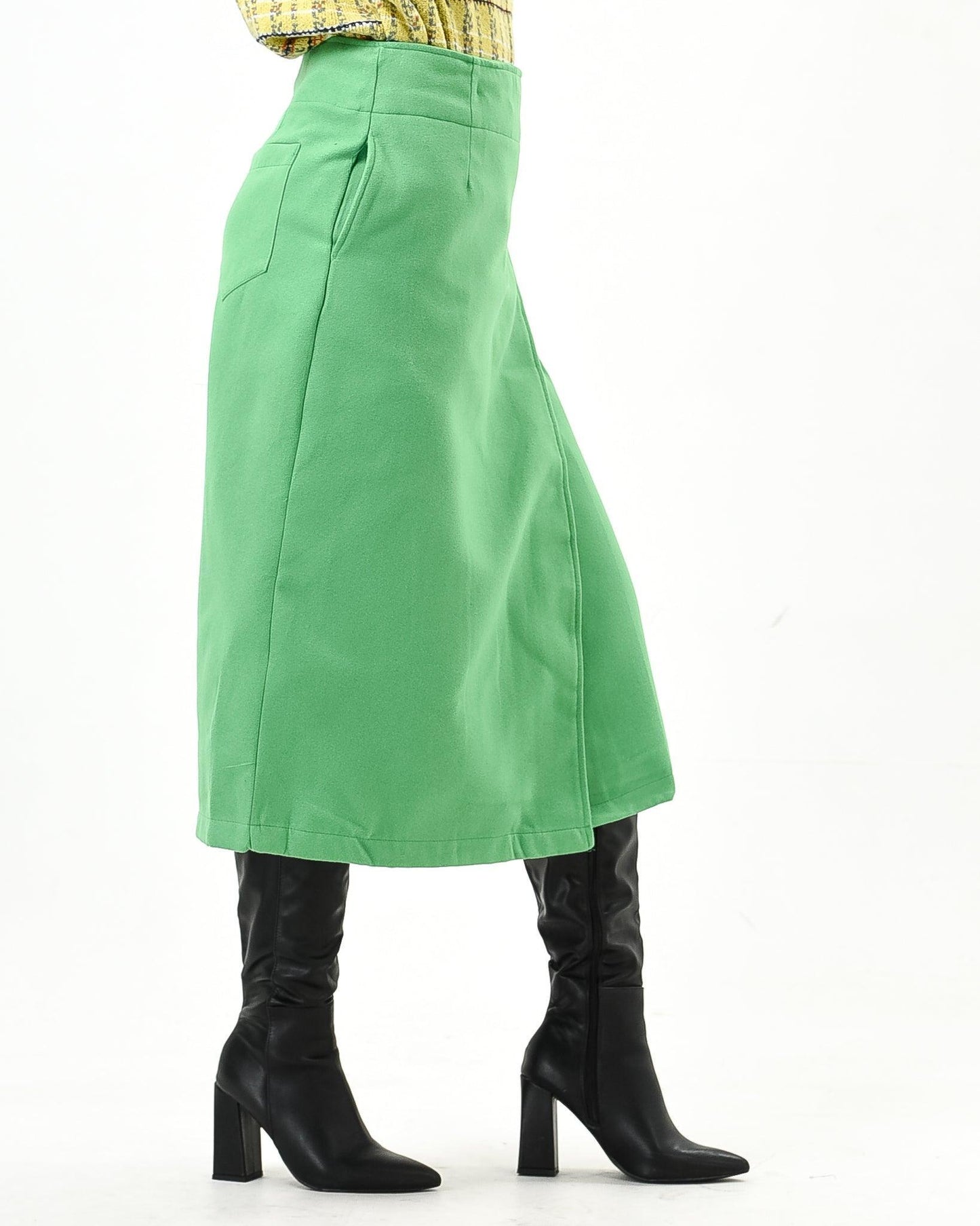 Winter Wrap Skirt With Buckle - Styledd by L&M