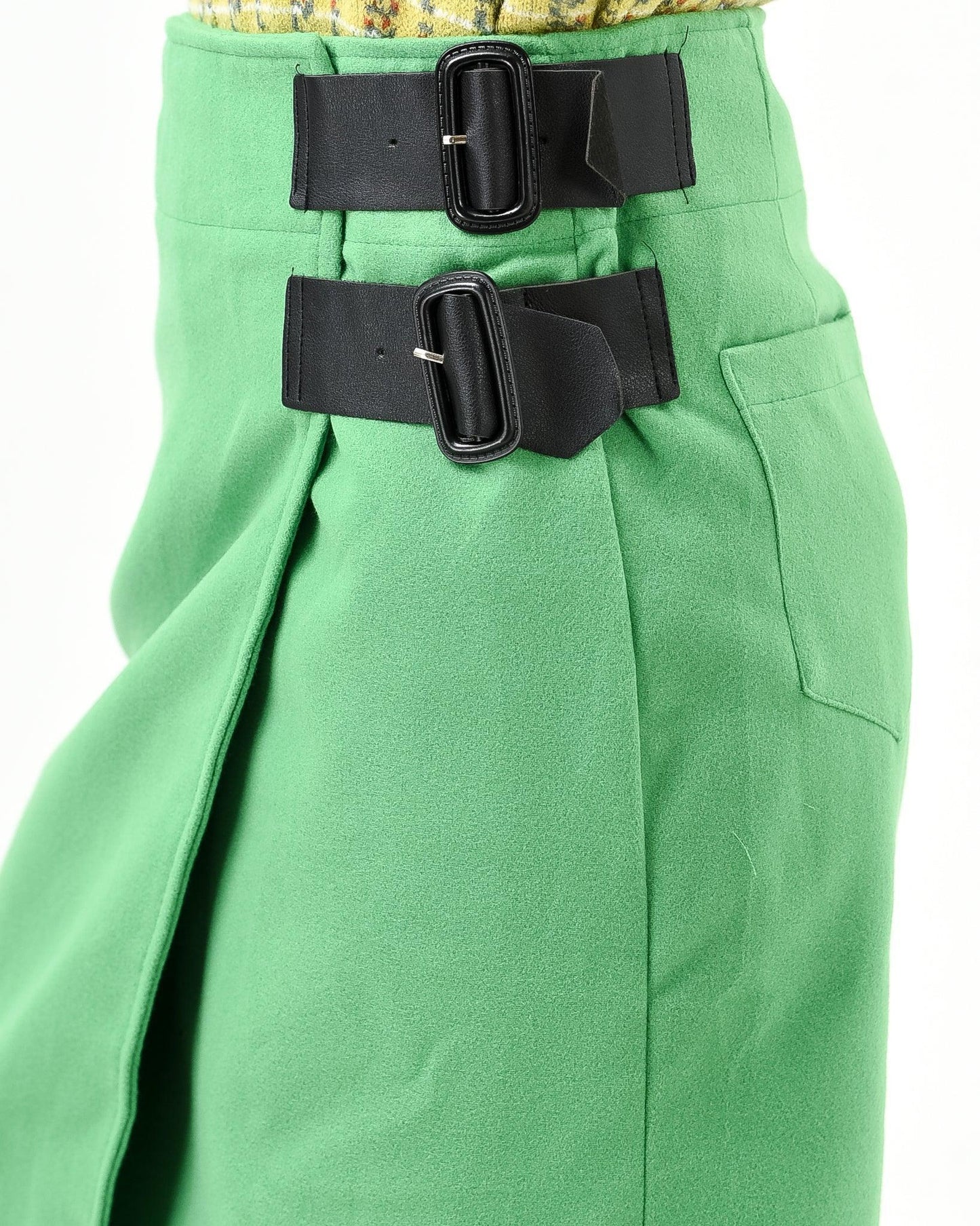 Winter Wrap Skirt With Buckle - Styledd by L&M