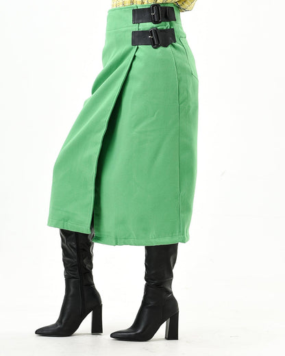 Winter Wrap Skirt With Buckle - Styledd by L&M