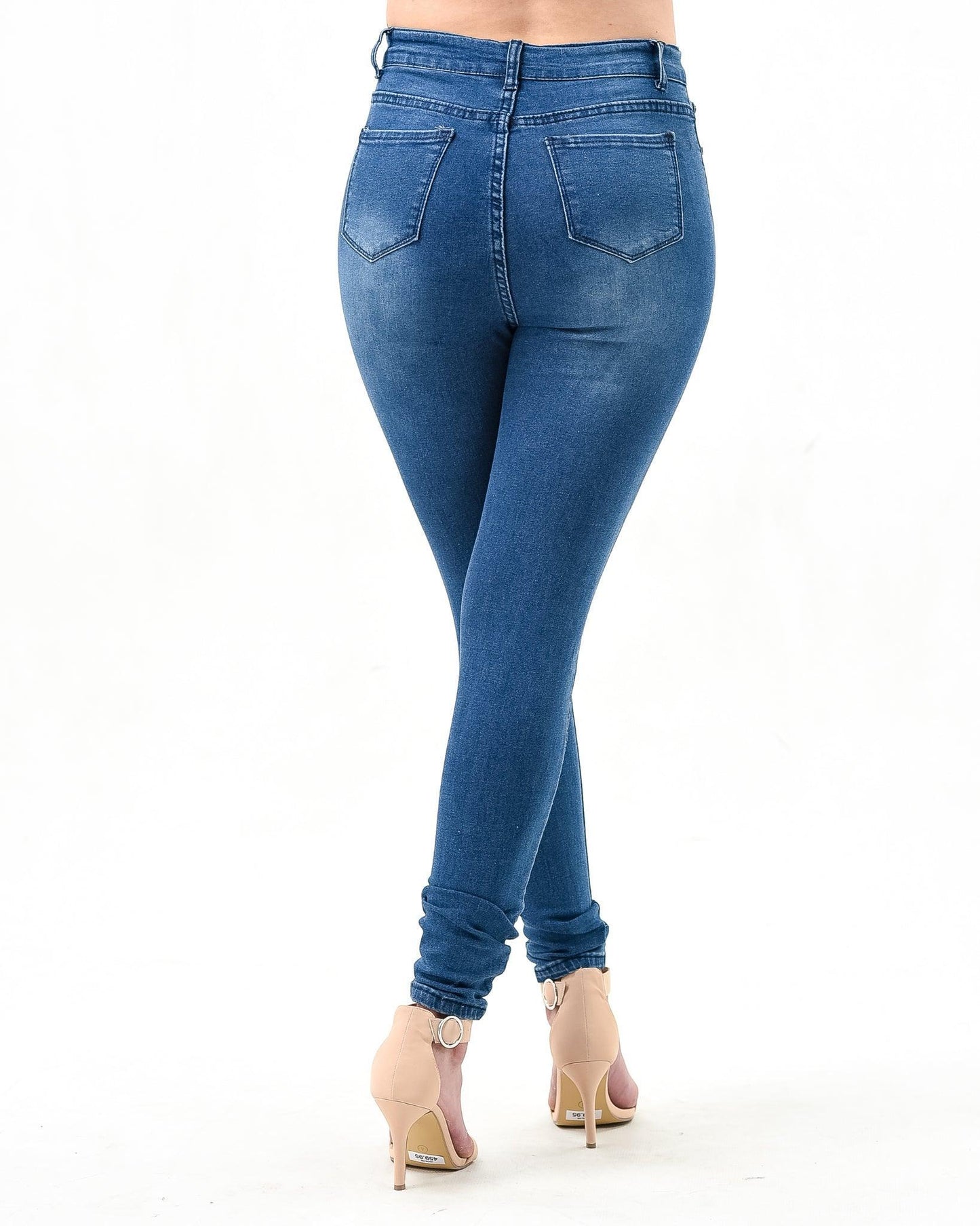 Women's Distressed Slim Fit Jeans ST2 - Styledd by L&M