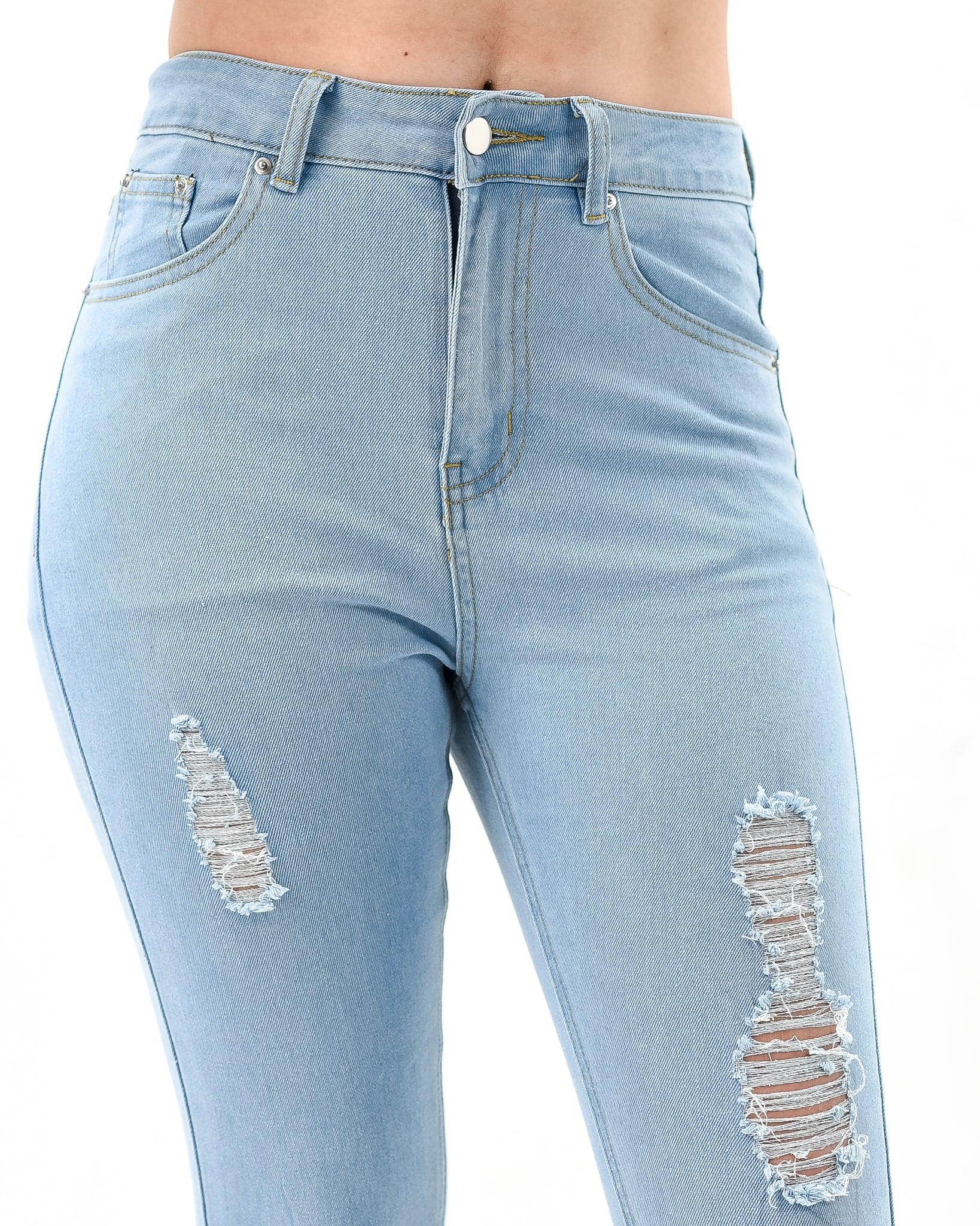 Women's Skinny Ripped Jeans XD99 - Styledd by L&M