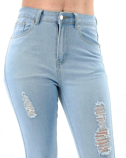 Women's Skinny Ripped Jeans XD99 - Styledd by L&M