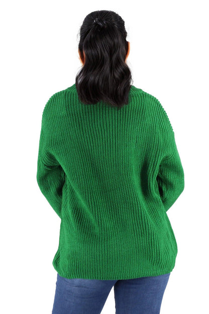 Wool Knitted Long Sleeve Pullover Jersey - Styledd by L&M