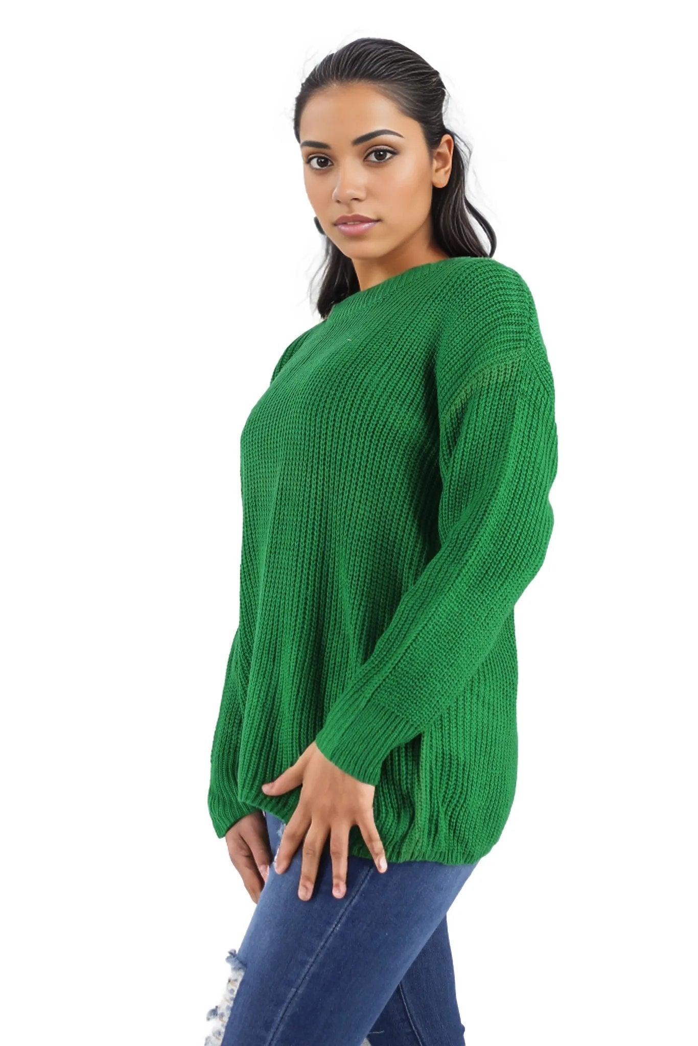 Wool Knitted Long Sleeve Pullover Jersey - Styledd by L&M