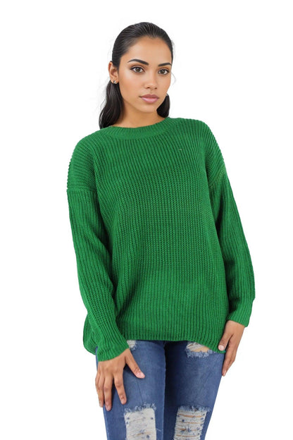 Wool Knitted Long Sleeve Pullover Jersey - Styledd by L&M