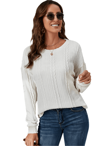 Knitted Ribbed Long Sleeve Short Jersey - Styledd by L&M